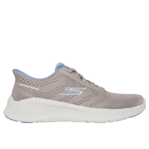 Skechers Slip-ins: GO WALK Now - Khloe Taupe / Blue Womens Size 8.5 NWT - Picture 1 of 7